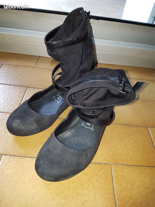 Chaussures noires montantes (image 1)