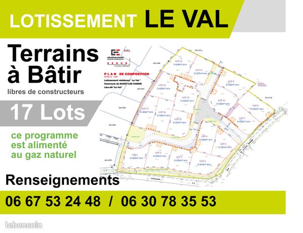 Terrain viabilise DUCEY LES CHERIS