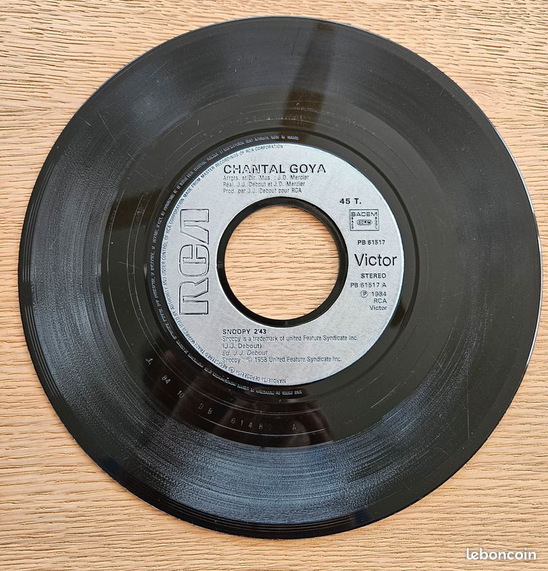 Lot 7 disques vinyle - 45 Tours - pour Juke-box : Christophe - Nicoletta - Richard Antony - Mireille Mathieu - Démis Roussos - Chantal Goya (image 13)