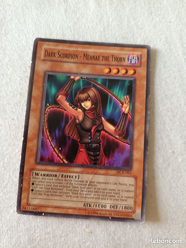 1 carte yugioh dark scorpion meanae the thorn - Collection 1 carte yugioh dark scorpion meanae the thorn - Collection