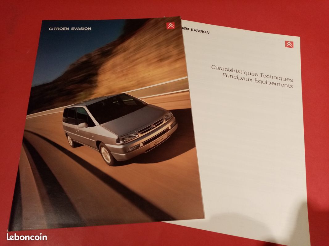 Catalogue Citroen Evasion X, SX, VSX - 02 2000 (image 1)
