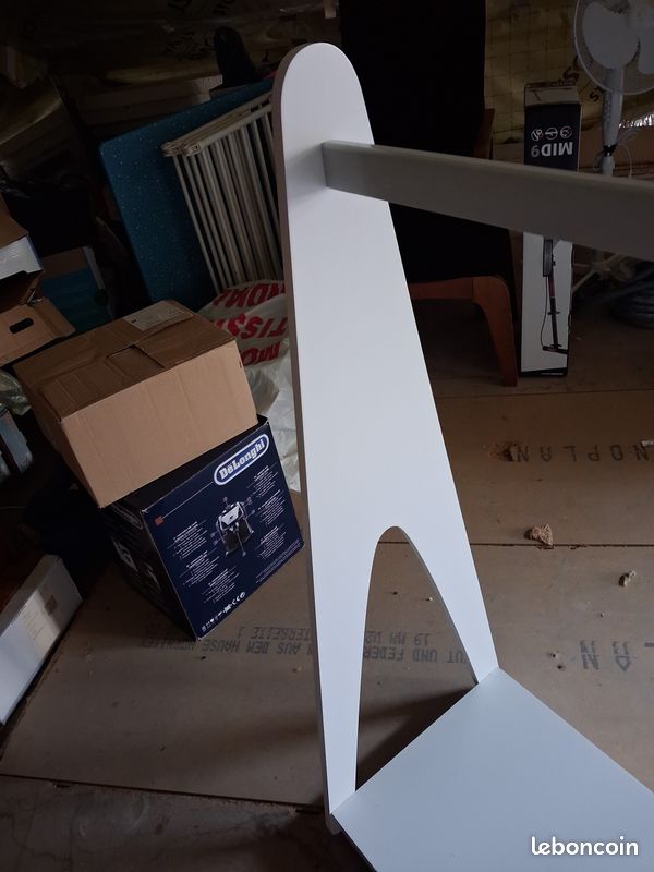 Penderie / portant vêtements enfant Vertbaudet blanc avec roulettes – très pratique (image 4)