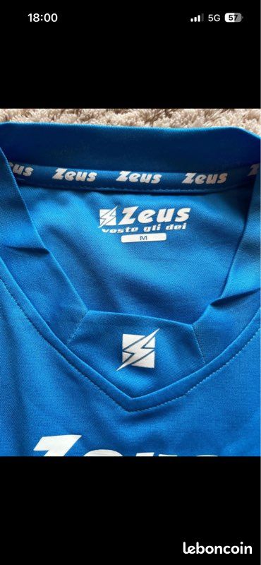 Maillot de foot vintage de l’équipe nationale italienne Zeus/M/Bleu/Excellent état (image 3)