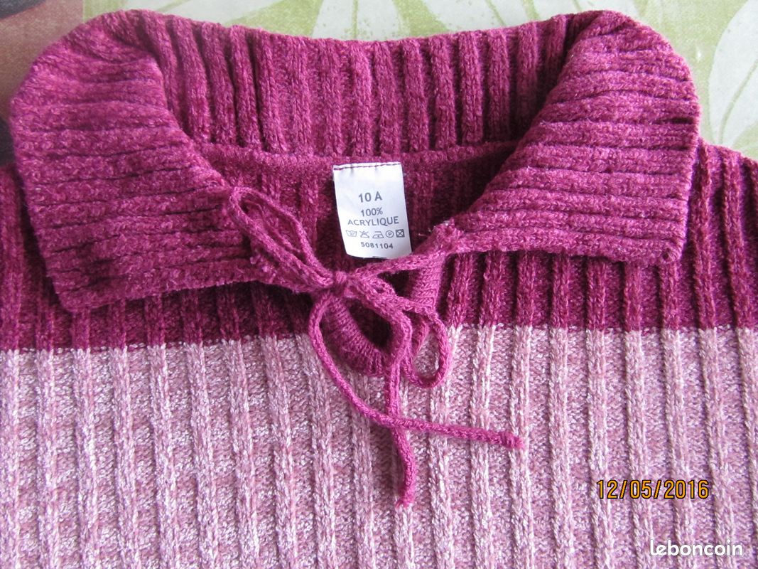 Pull - N°34 Rose Taille 10 ans (image 3)