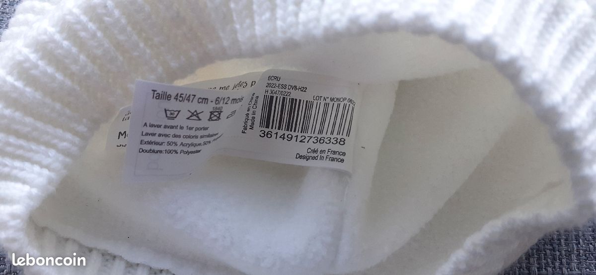 Bonnet 6 12 mois (image 2)