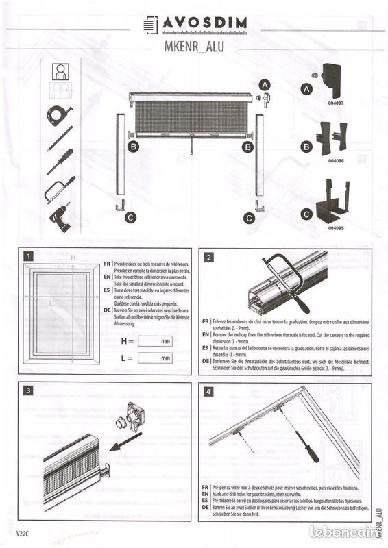Store moustiquaire alu recoupable (image 2)
