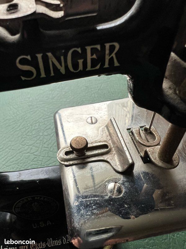 Jouet Ancien Machine à Coudre SINGER En Métal – États-Unis, Vintage Années 60 ?
