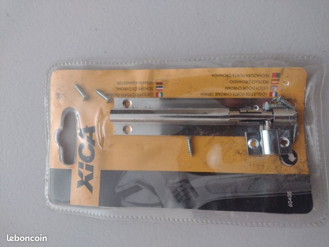 Loquet de porte chrome (A15) (image 1)