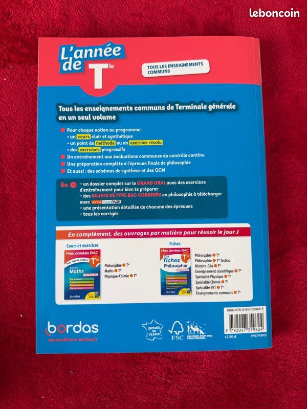 Livre L’année de Terminale - Bordas (image 2)