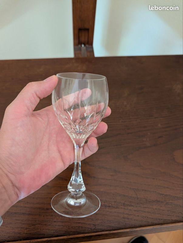 33 verres cristal de Lorraine modèle Gérard-Vin/eau/champagne/whisky (image 3)