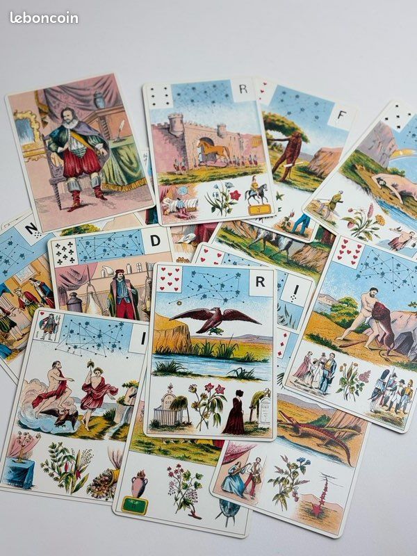 Grand Jeu de Melle Lenormand - Grimaud 54 cartes - Boîte ou accessoire