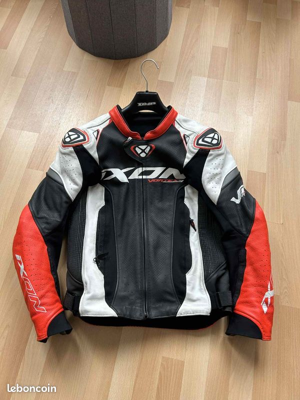 Blouson de moto cuir ixon vortex racing Équipement moto