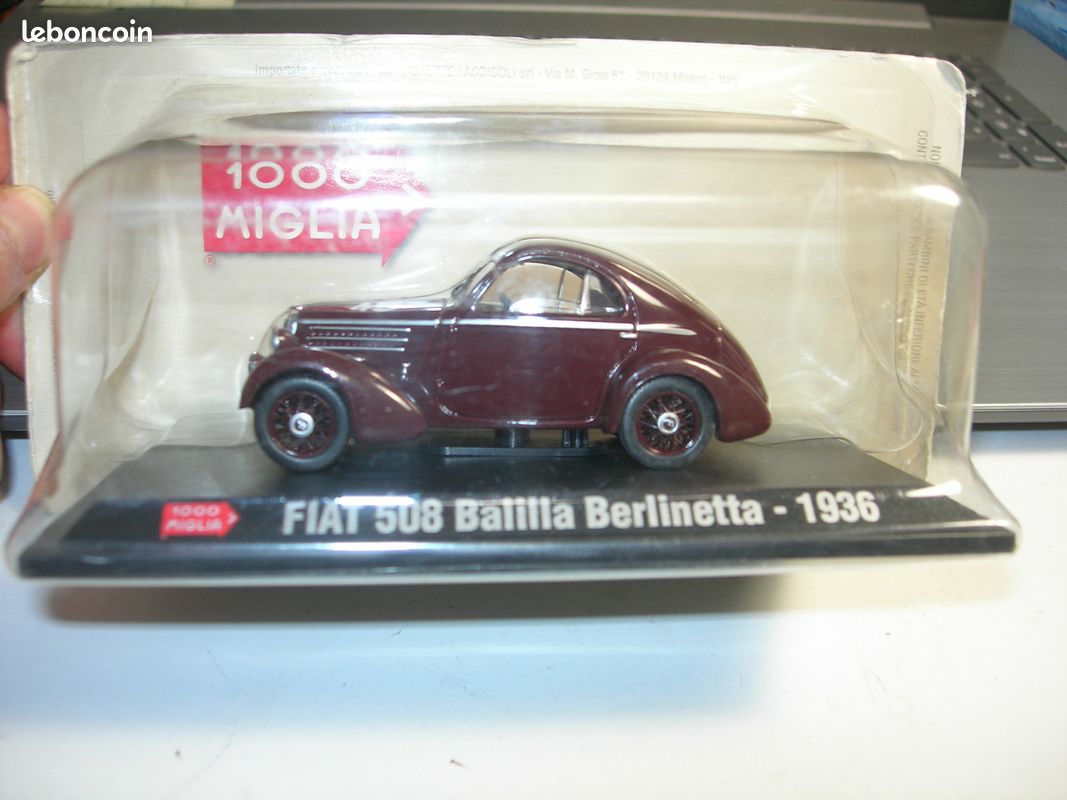 Fiat Balilla N°57 Monte Carlo 1933 – Miniature 1/43 RIO, Neuve Sous Boîte