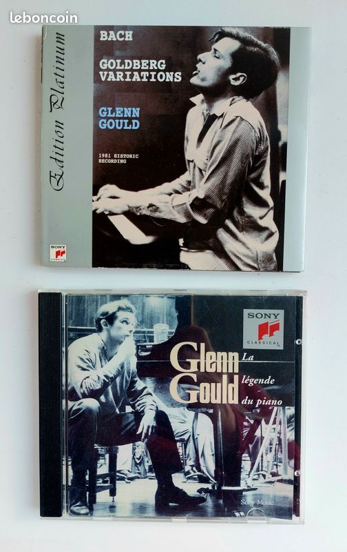 Lot de 2 CD -GLENN GOULD./Goldberg Variations/Edition Platinum; Glenn Gould/La Legend du Piano (image 1)