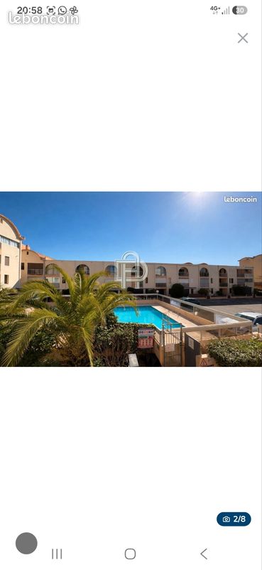 Appartement 1 pièce 20 m² · à Gruissan · 20 m² · 480 €