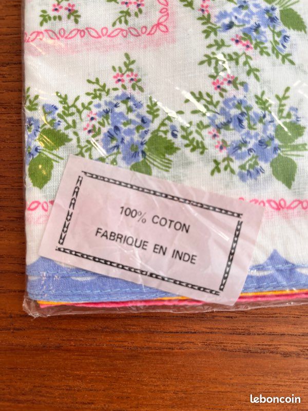 Serviettes de tables fleuries vintage (image 2)