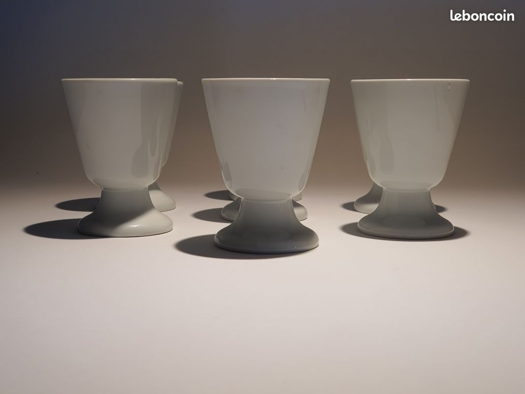 Lot de 7 mazagrans en porcelaine (image 2)