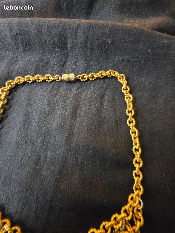 Magnifique Collier Vintage Des Années 70 - Bijou Ancien D'occasion - Sans Marque