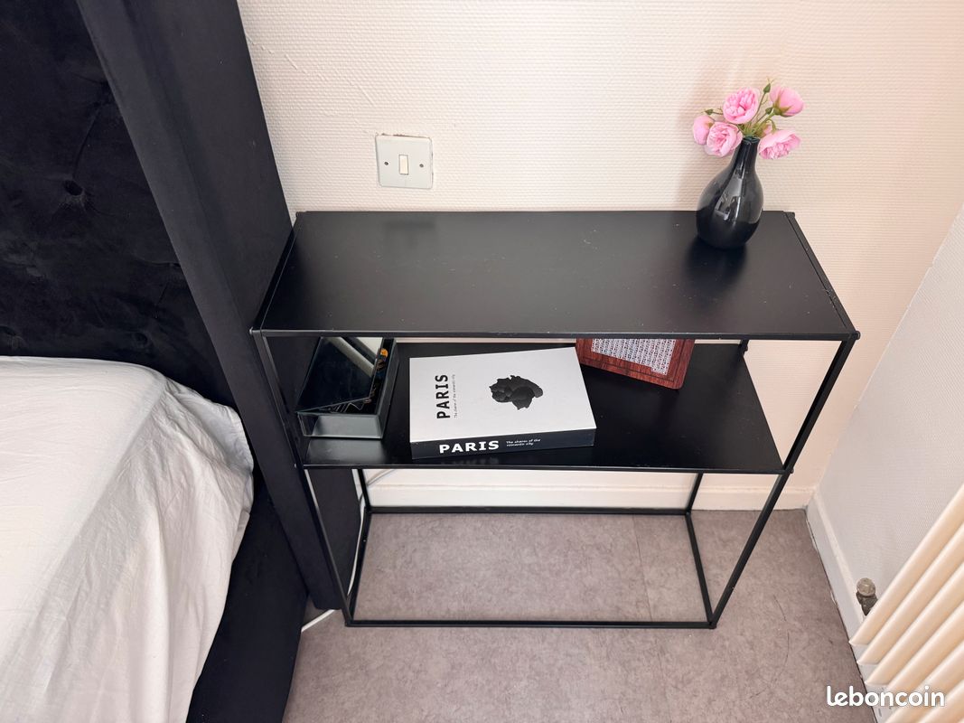 Urgent Lit coffre 160x200 noir + 2 tables de chevet offertes – 350 (image 10)
