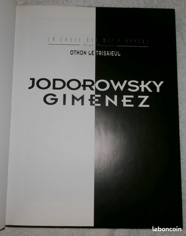 BD la caste des meta-barons 1 "Othon le trisaieul" Jodorowski / Gimenez - les Humanoides Associes 1995 (image 4)