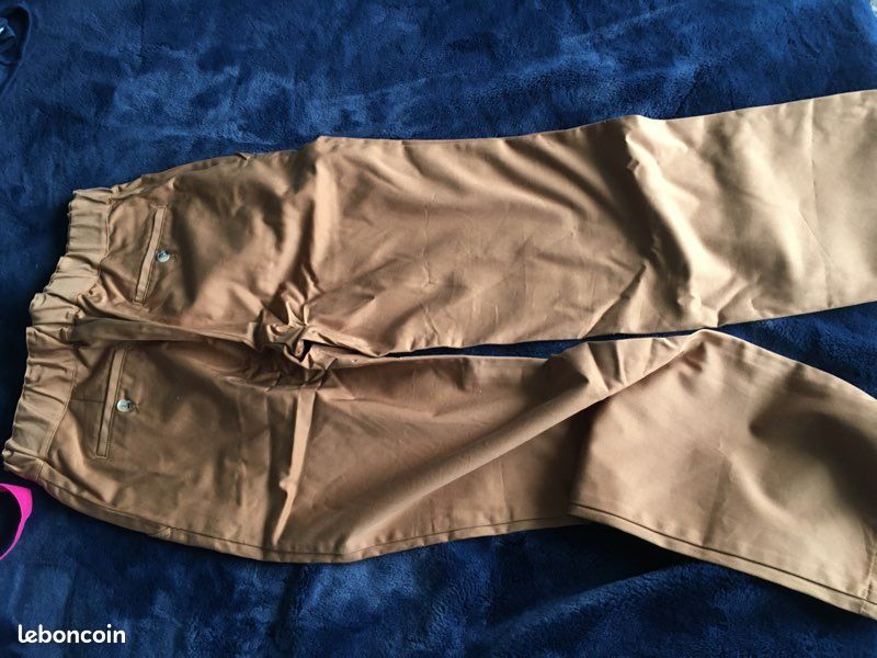 Pantalon en sergé de coton épais (image 3)