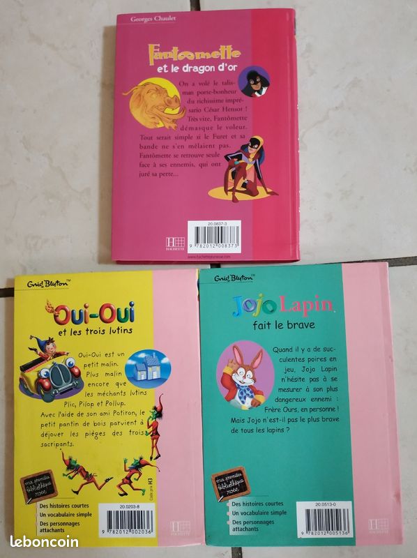 Lot Livres pour enfants : Fantômette, Oui-Oui, Jojo le lapin (image 2)