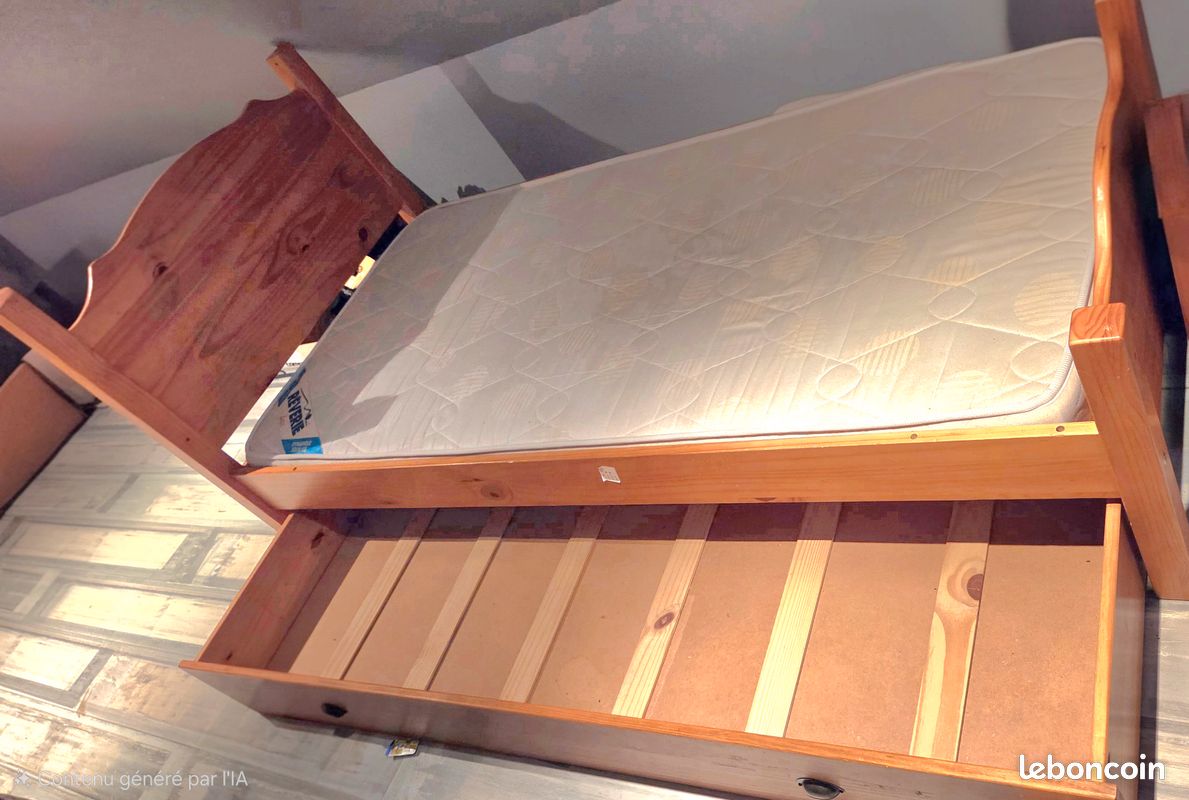 Mobilier en bois chambre (image 2)