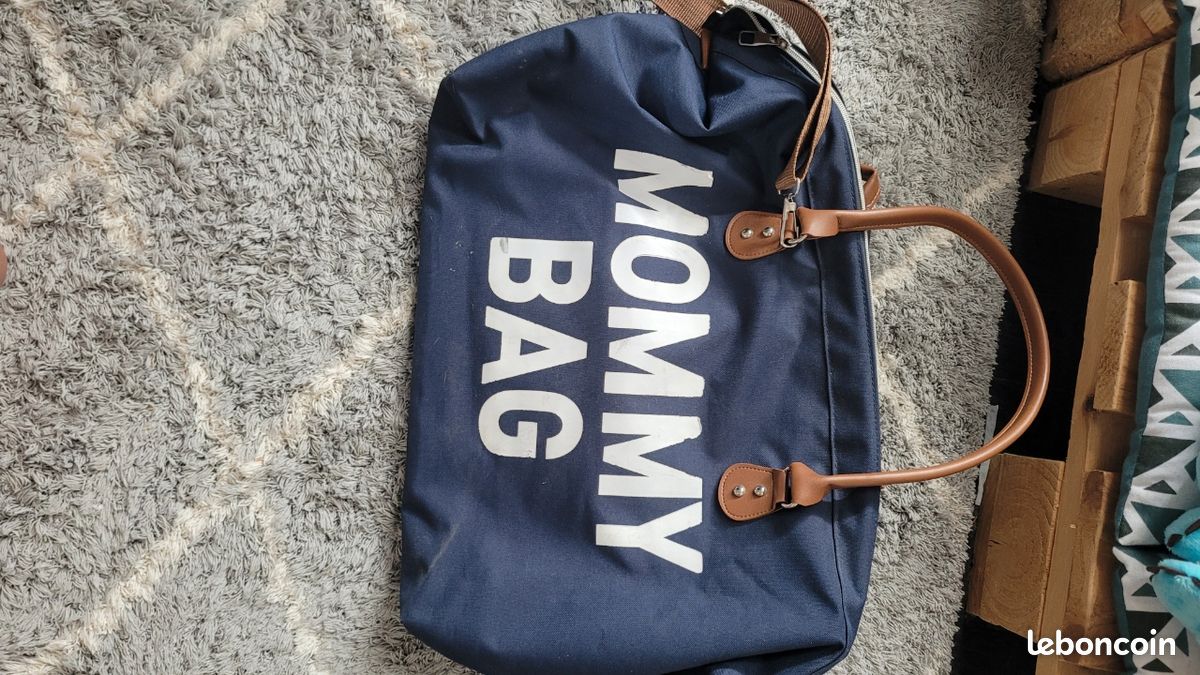 Lot sac à langer Mommy Bag trousse matelas à langer – bleu
