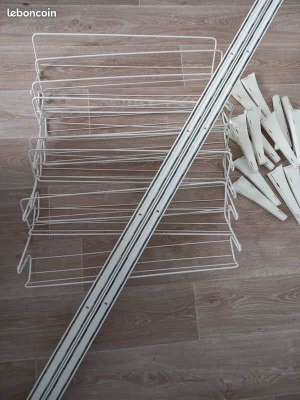 Crémaillère organiseur chaussures blanc Ikea Algo (image 3)