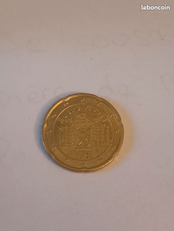 Pièce de monnaie 20 euros cent Autriche 2021 (image 1)