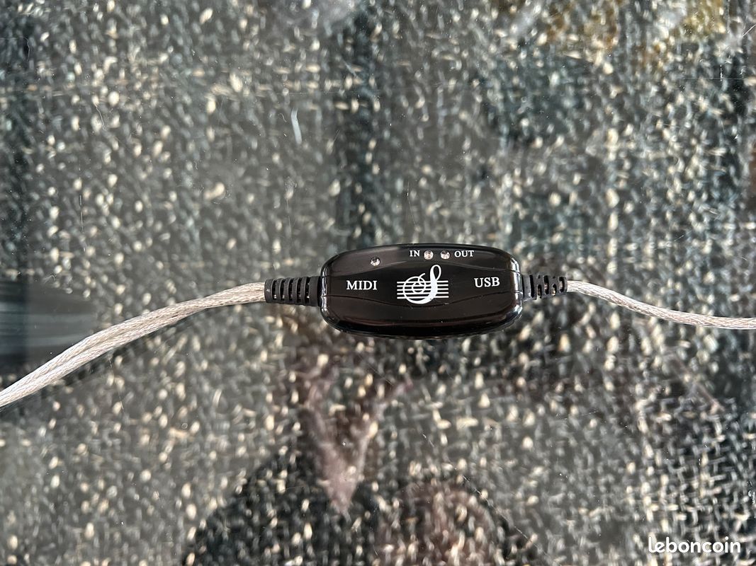 Convertisseur USB Type-C Vers MIDI 5 Broches - Câble 1,5m Piano Clavier Vers PC - Plug & Play - Adaptateur Musique Stable