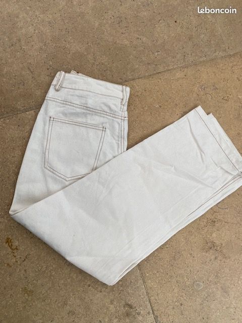 Jeans crème coton léger M (image 6)