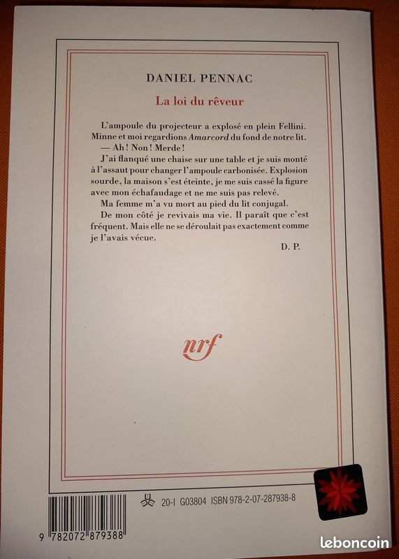 La loi du rêveur de Daniel PENNAC. Gallimard (image 2)
