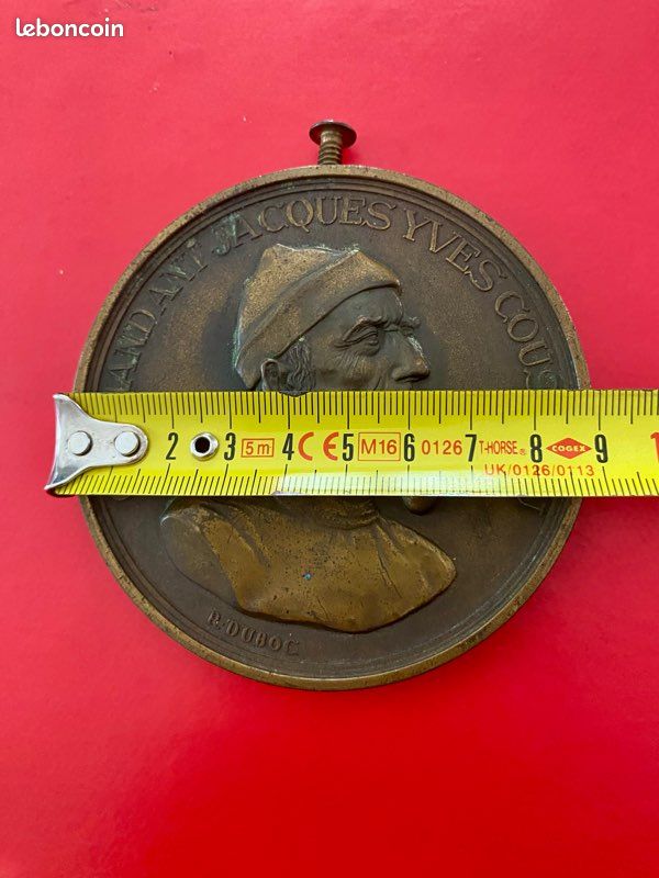 MÉDAILLE COMMANDANT JACQUES yves cousteau en bronze EUR 10,00 - FR