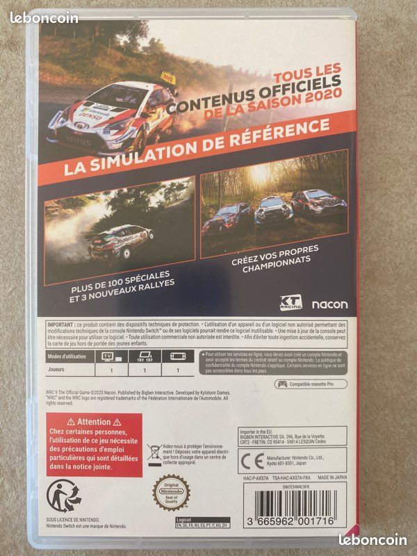 WRC 9 Jeu Nintendo Switch (image 1)