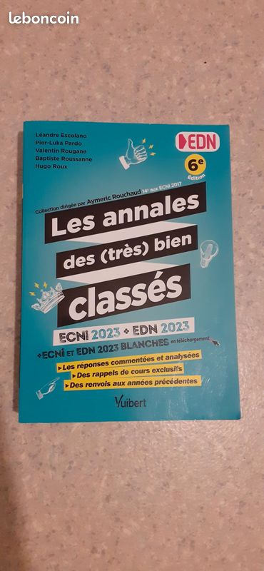 Annales des très bien classés EDN 2023 (image 1)