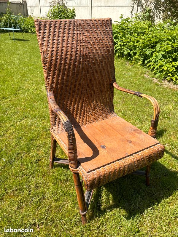 Fauteuil en osier (image 2)