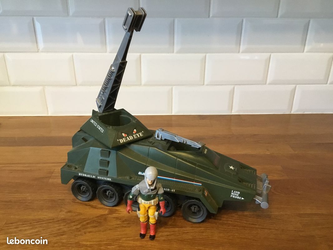 Véhicule GI Joe Persuader 1987 Complet Avec Pilote Backstop - Hasbro