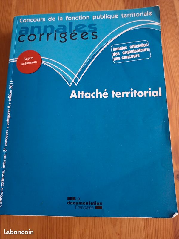 Livre concours attaché territorial (image 1)