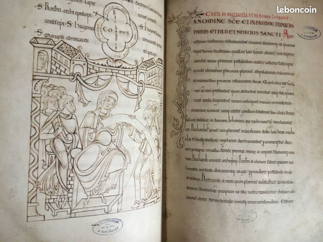 [AVRANCHES] ‎Cartulaire du Mont-Saint-Michel - Fac-similé du manuscrit 210 (image 5)