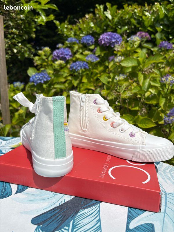 Baskets blanches arc en ciel (image 2)