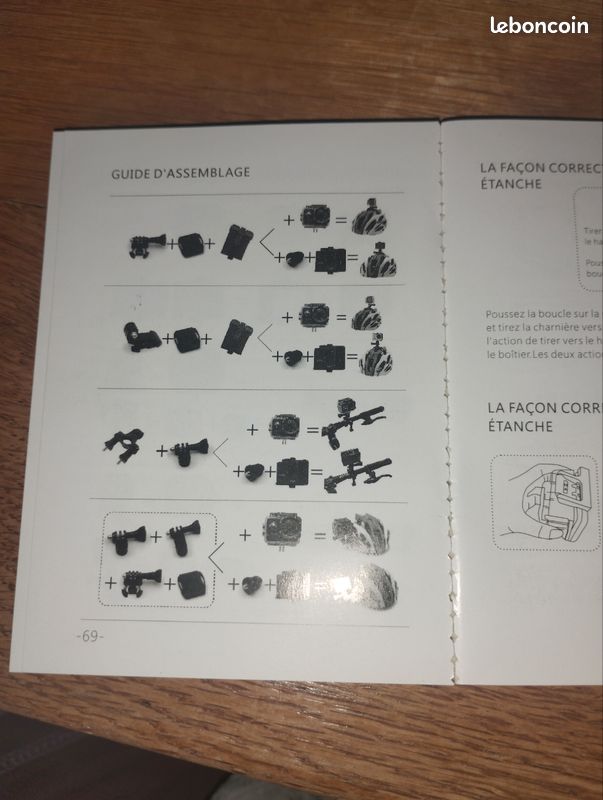 GoPro avec carte SD et harnais (image 2)