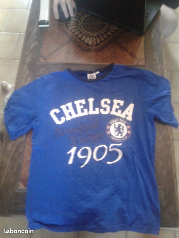 Tee shirt mc 12/13 ANS CHELSEA FOOTBALL CLUB BLEU 100% COTON (image 1)