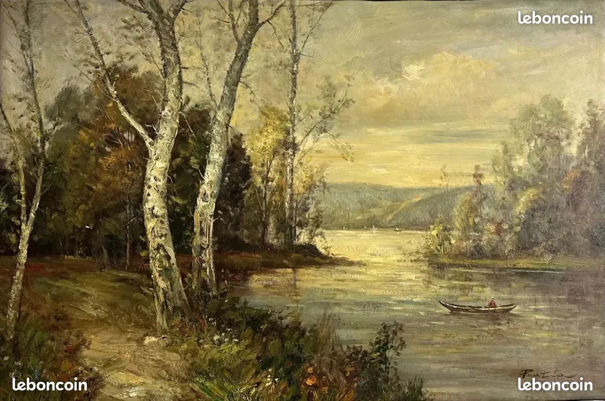 La barque – Huile sur toile – Paul So (image 1)