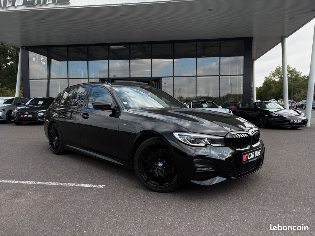 BMW Série 3 Touring M Sport 320d 190CH Full Black Toit ouvrant Feux laser Apple Carplay Caméra 19P Garantie 6 ans suivi complet BMW 479/mois (image 2)