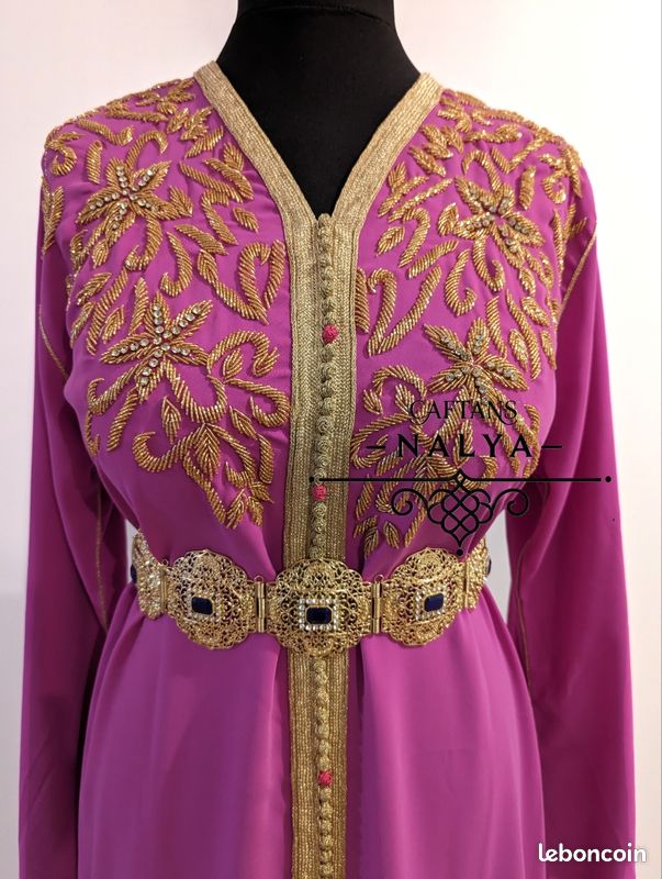 Perlage Caftan Marocain Haute Couture Caftan Noir Caftan Marocain