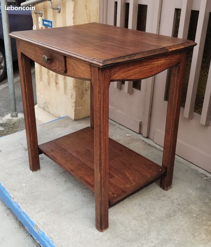Petite table à double plateau année 50/60 (image 1)