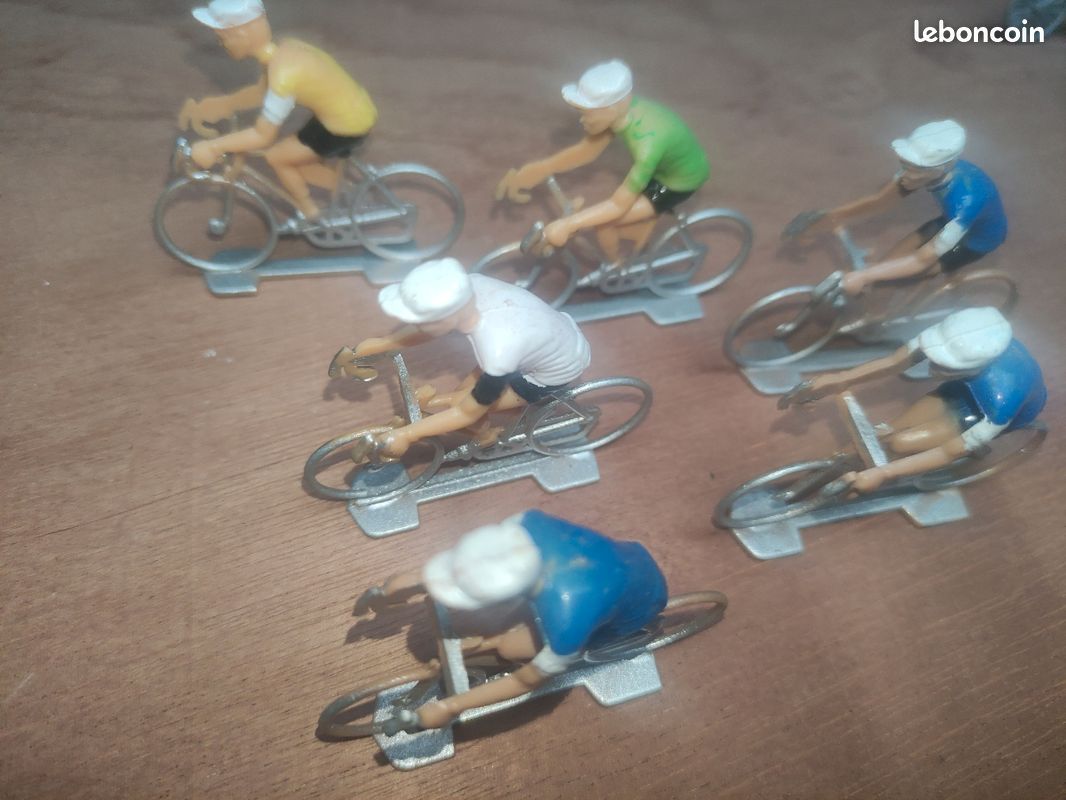 Figurines Coureurs Cyclistes Cofalu - Set De 6 Cyclistes Miniatures