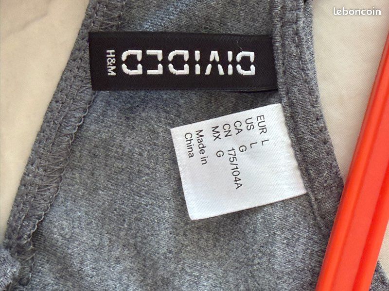 Robe Patineuse H&M Style 'sel Et Poivre' - Taille 6, Noir/blanc/gris, Manches 3/4, Dos à Ouverture, Neuve Sans étiquettes