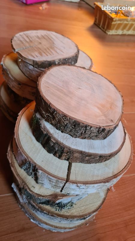 Lot de 11 rondins en bois déco mariage ou anniversaire (image 1)